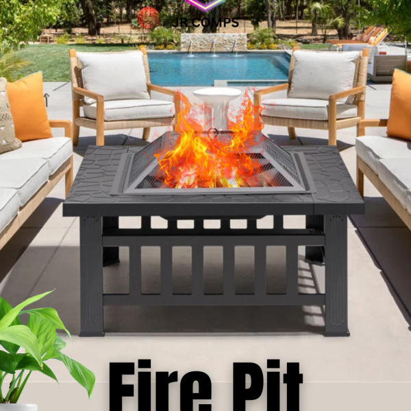 Steel Charcoal and Wood Burning Fire Pit